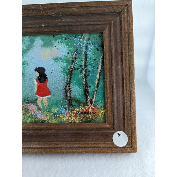 Louis Cardin Lot Of 4 Enamel On Copper Paintings See Photos And Description - Picture 13 of 16